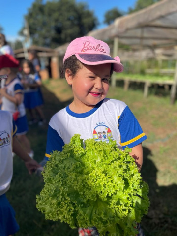 Visita a Horta do Assentamento Taperinha